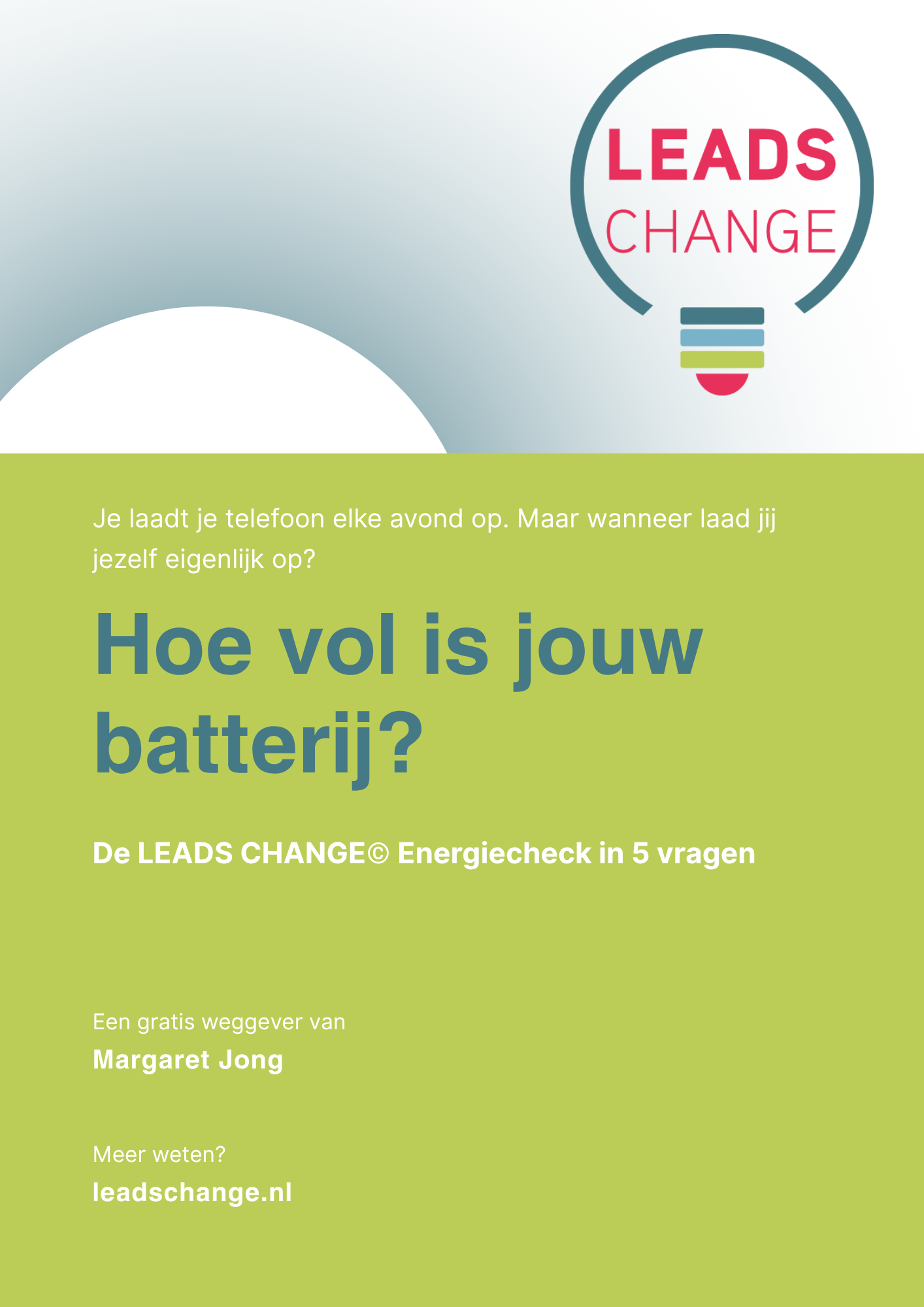 De Energiecheck van Leads Change in vijf vragen